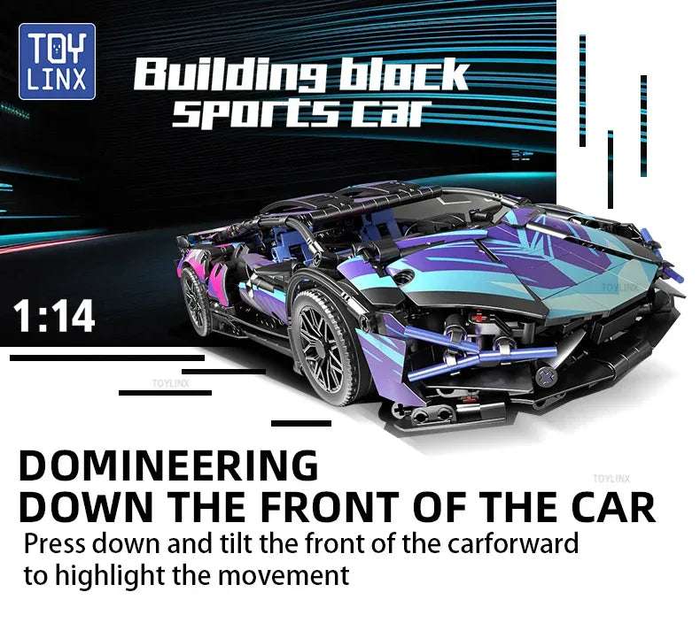 TOYLINX 1314PCS Speed Car Building Block Set! - ShopHub