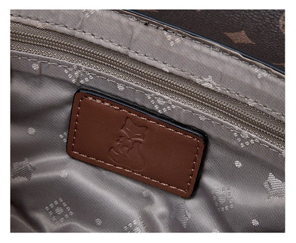 FOXER Vintage Monogram Chain Crossbody Bag
