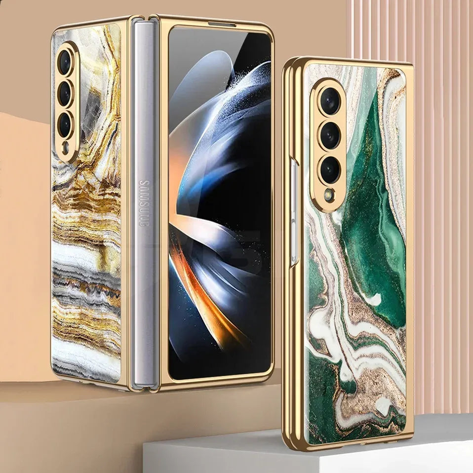 GKK Luxury Plating Frame Case for Galaxy Z Fold 3,4 & 5 - ShopHub