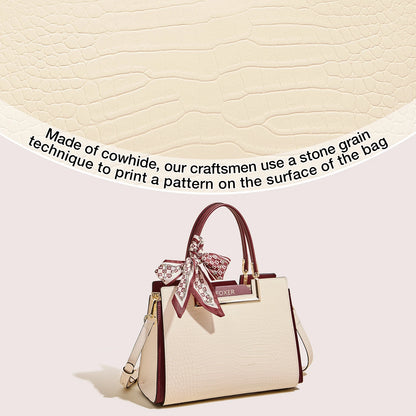 FOXER Luxury Leather Handbag — Premium Cowhide Craftsmanship