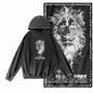 COOLMIND Lion Graphic Pullover | Acid-Washed Black
