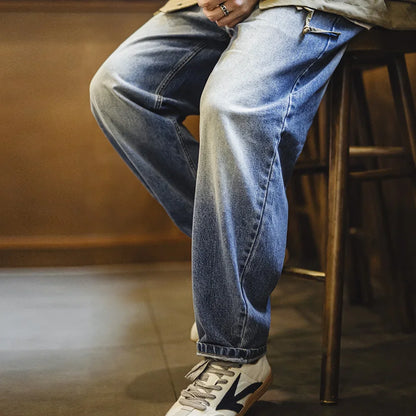 Maden Men's 12.6oz Retro Cat Whiskers Jeans