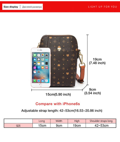 FOXER PVC Women's Cellphone Bag Fashion Signature Shoulder Bag 2026 New Lady Mini Crossbody Purse