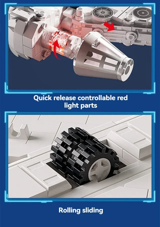 TOYLINX Millennium Falcon Building Blocks Kit! - ShopHub