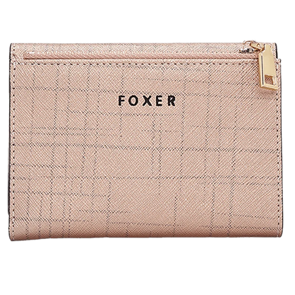 FOXER Women's Short Wallet – Premium Split Leather Design