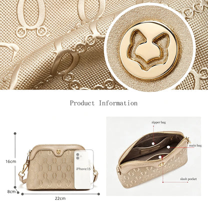 FOXER Luxury Embossed Crossbody Bag