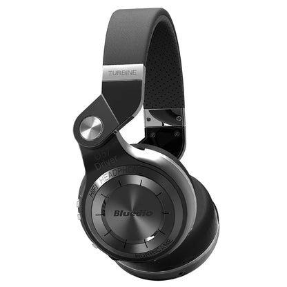 Bluetooth T2+ Headphone Wireless Foldable Sports Earphone with HIFI Sound, 57mm Strong Bass, and SD Card Slot
