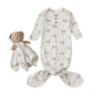 Kids Tales Little Nest Cotton-Blend Knotted Baby Gown