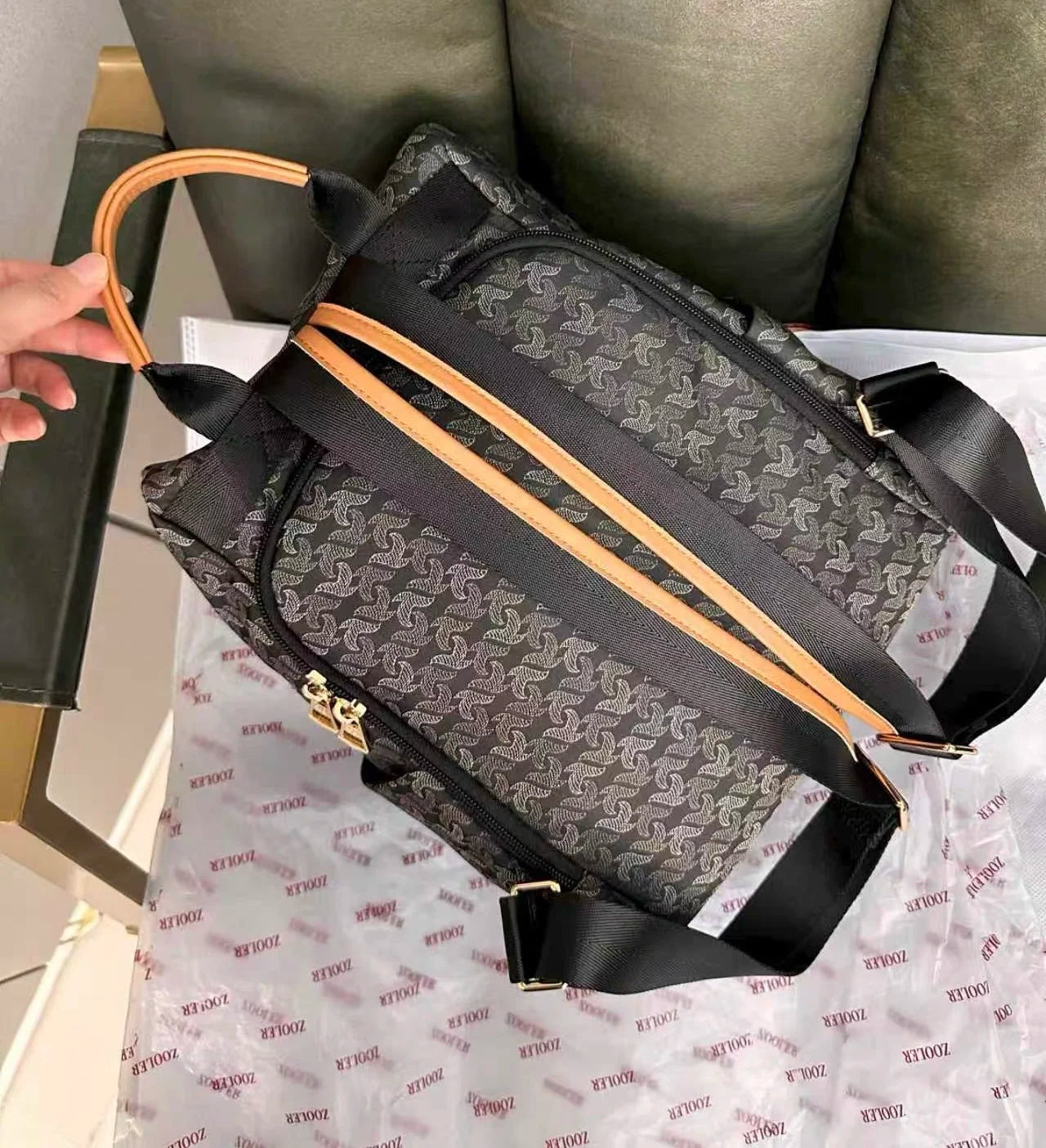 ZOOLER Nylon Embossed Backpack