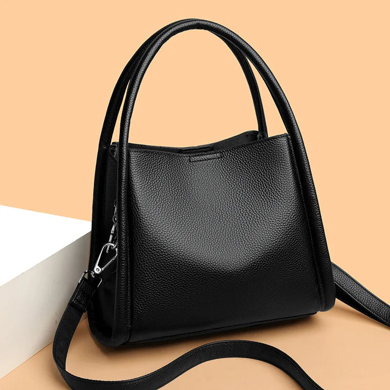 FOXER Luxury Leather Shoulder Bag