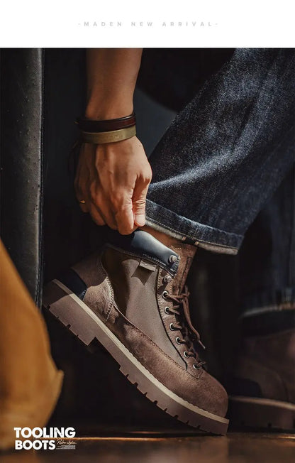 Maden Splice Suede Work Boots