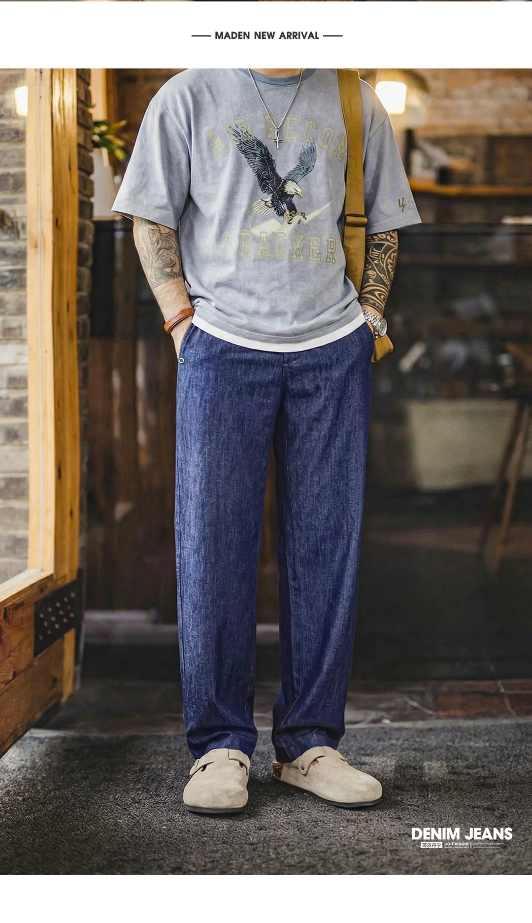 Maden Men's Vintage Denim Jeans