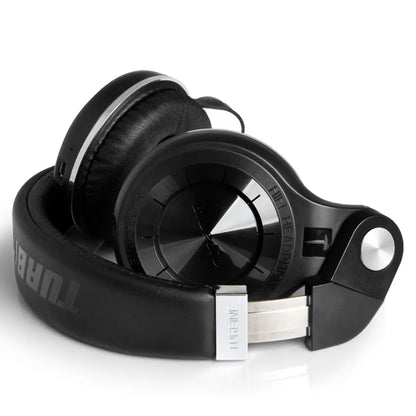 Bluetooth T2+ Headphone Wireless Foldable Sports Earphone with HIFI Sound, 57mm Strong Bass, and SD Card Slot