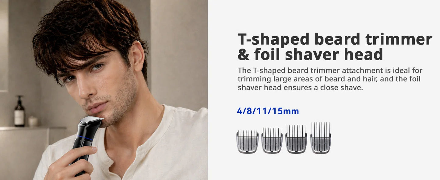 Kensen S38 Electric Hair Trimmer for Men 6 in 1 Body Hair Shaver