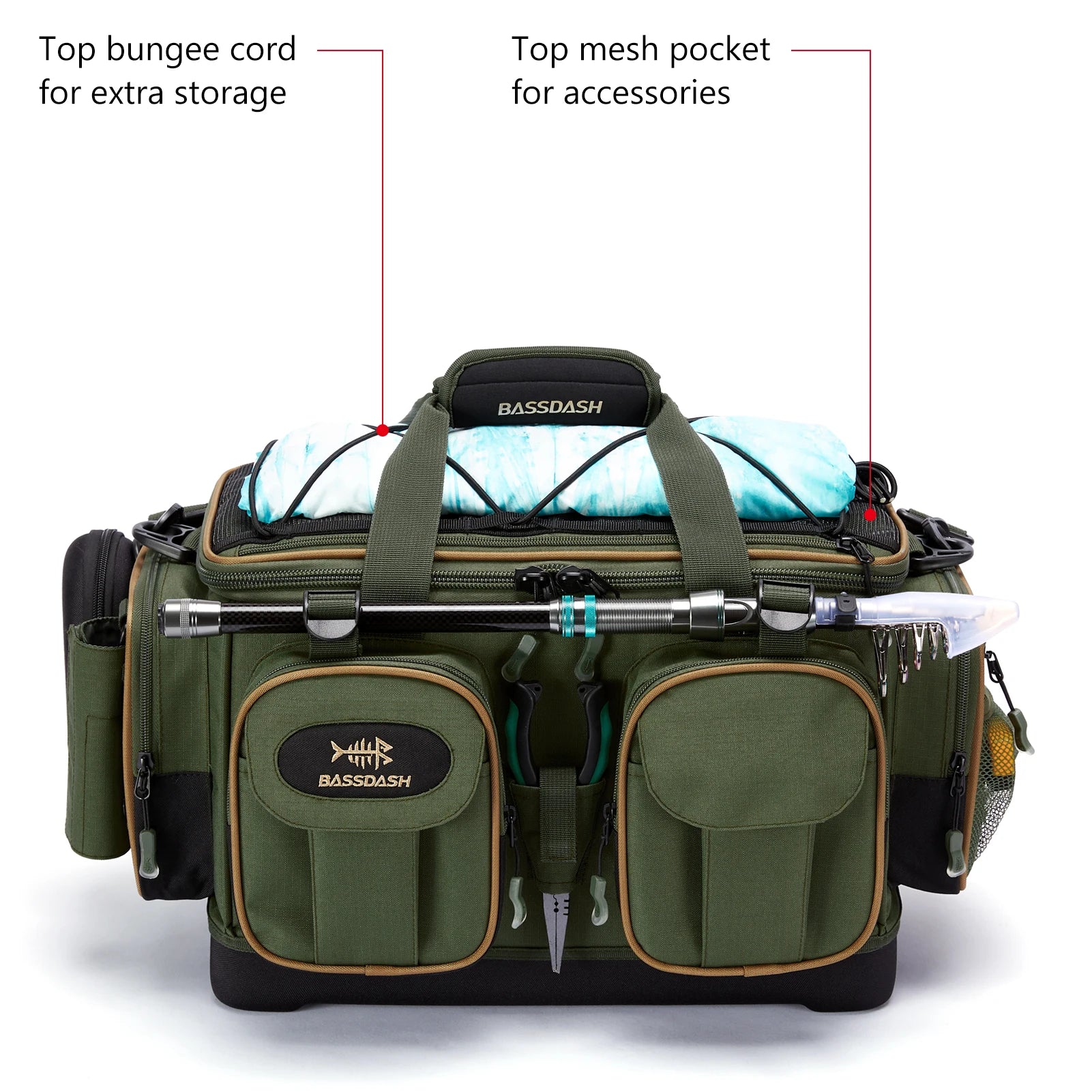 BASSDASH Fishing Tackle Shoulder Bag ShopHub