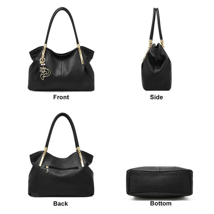 FOXER Women's Shoulder Bag — Genuine Leather Elegance for Every Day