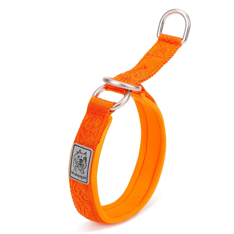 Truelove P Chain Pet Reflective Collar Nylon Best Neoprene Padded Half Choke Training Lightweight Washable Sports YC1852