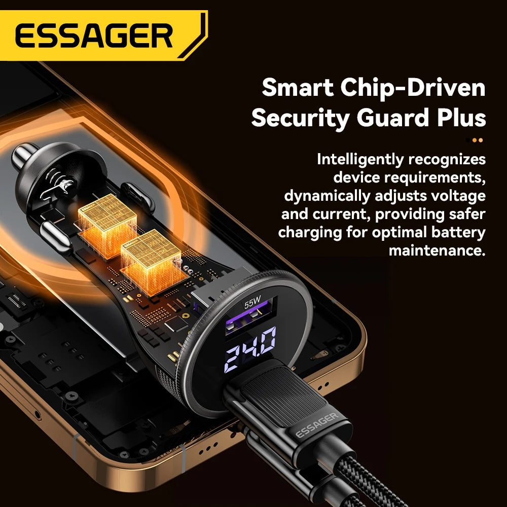 Essager 73W USB C Car Charger
