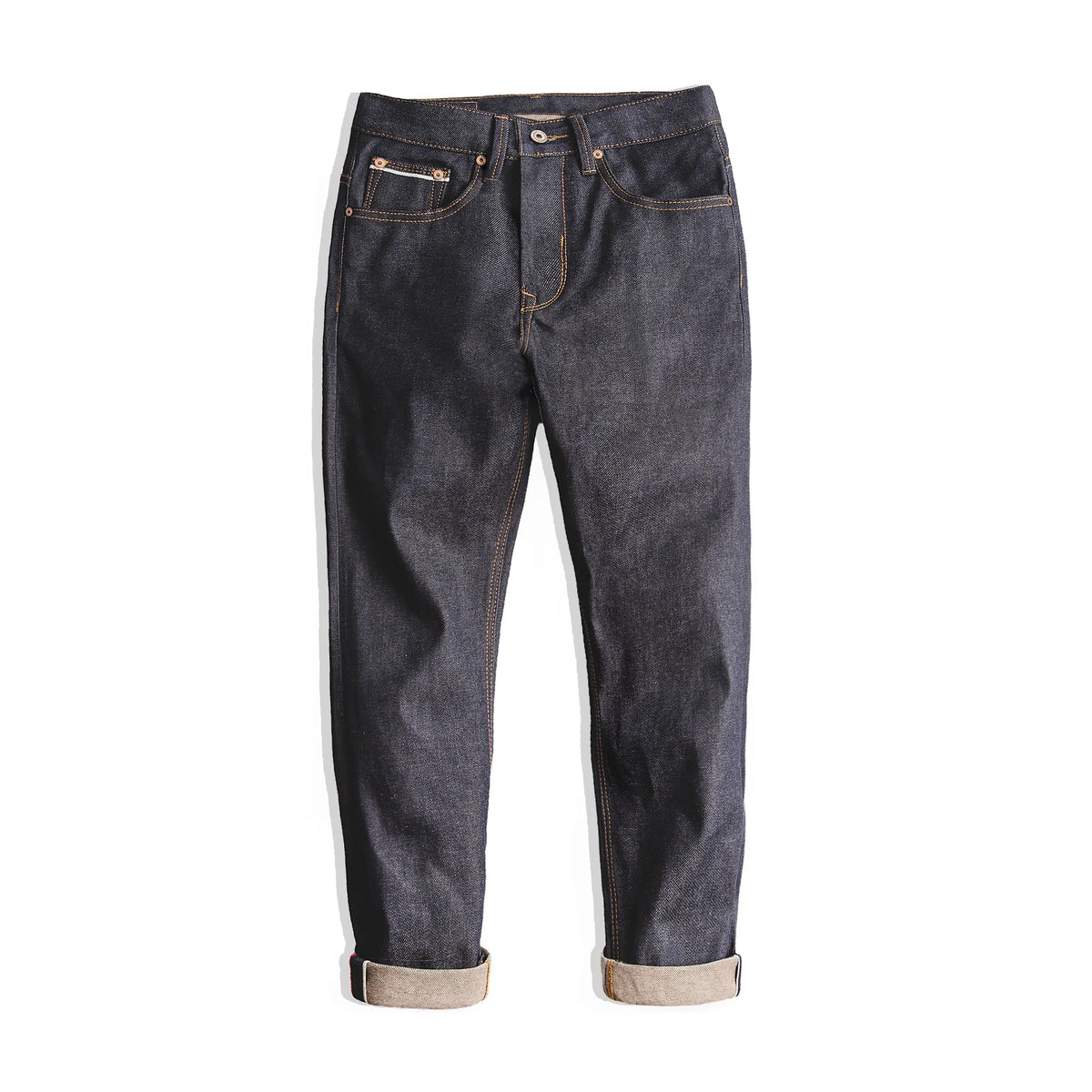 Maden Retro 11.6oz Cotton Selvedge Raw Denim Jeans Tapered Regular Fit