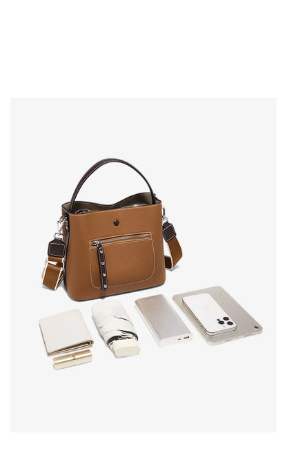 FOXER New Lady's Handbag Fashion 2026 Spring Summer Genuine Leather Casual Women Tote Bag Large Capacity Crossbody Shoulder Bag