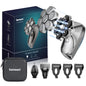 KENSEN 5 in 1 Electric Head Shaver Magnetic 7D Floating Blade Men's Grooming Kit