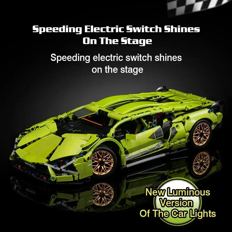 TOYLINX 1280Pcs Technical Building Blocks Racing Car Model - ShopHub