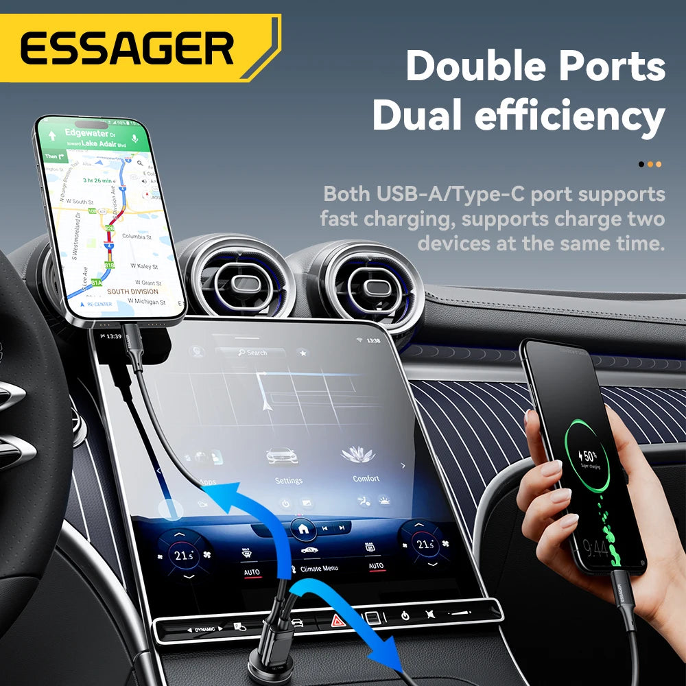 Essager 45W Mini USB Car Charger