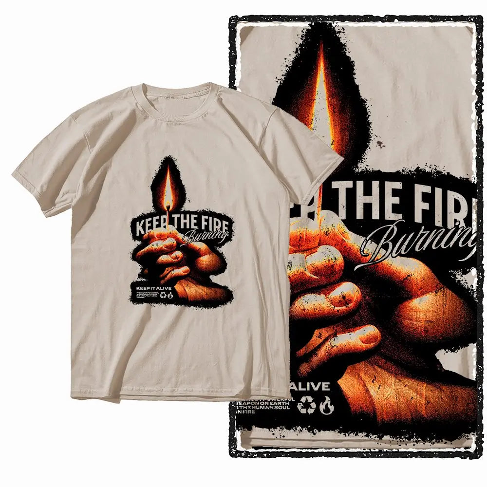 G19 Beige Cotton Men's o-neck COOLMIND  Graphic T-shirt |  Streetwear Big Size Cool men's Tee Tshirt