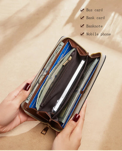 FOXER PVC Long Clutch Wallet
