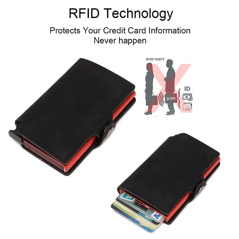 Slim Metal Business Card Holder with RFID Protection
