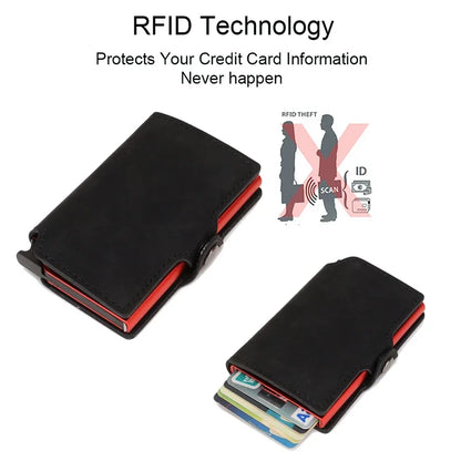 Slim Metal Business Card Holder with RFID Protection
