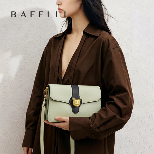 BAFELLI Full-Leather Square Shoulder Bag