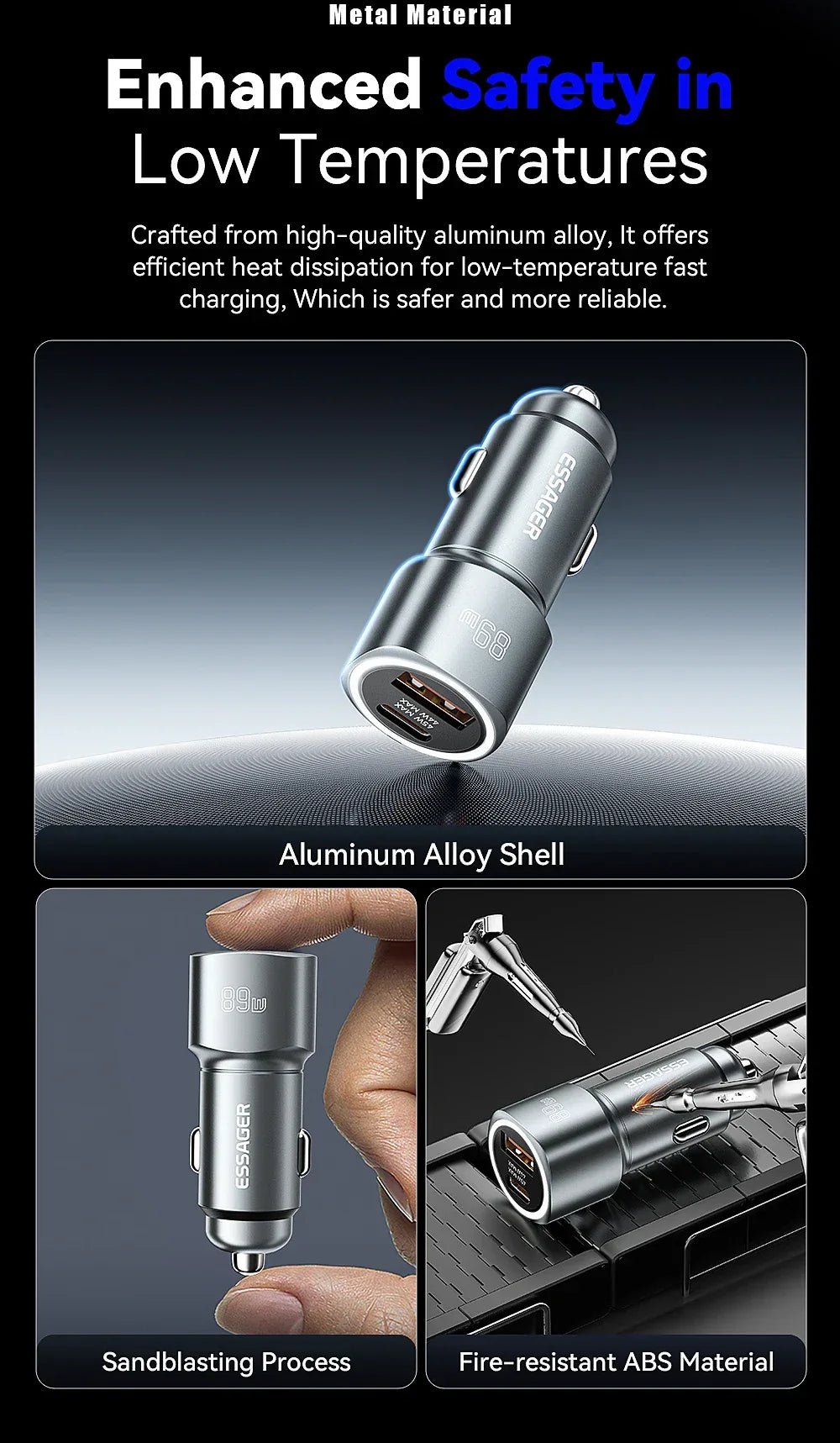 Essager USB C Car Charger - ShopHub