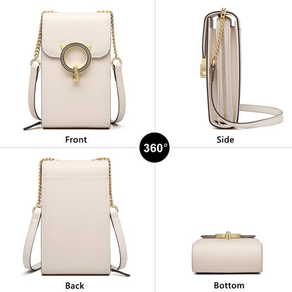 FOXER Split Leather Crossbody Bag