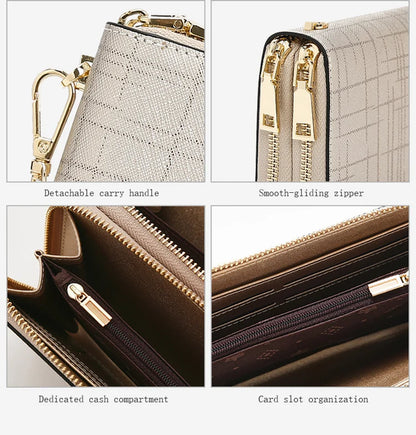 FOXER Split Leather Women's Long Wallet
