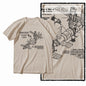 COOLMIND Z1149 Space Station Graphic Cotton Tee
