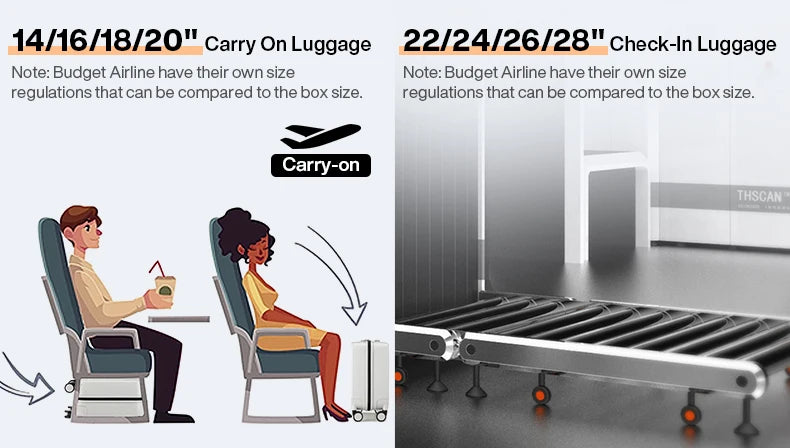 Mixi Wide Handle Travel Trolley Case