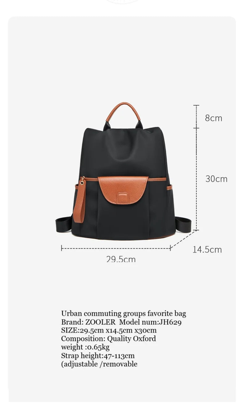 ZOOLER Oxford Leather Backpack