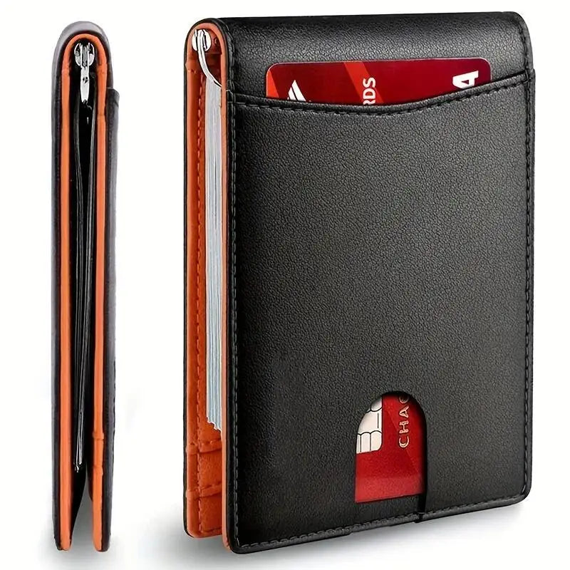 Rfid Carbon Fiber Men Wallets Man Card Holder Money Bag Slim Thin Mini Wallet Male Small Short Purse Black Walet Billfold Vallet