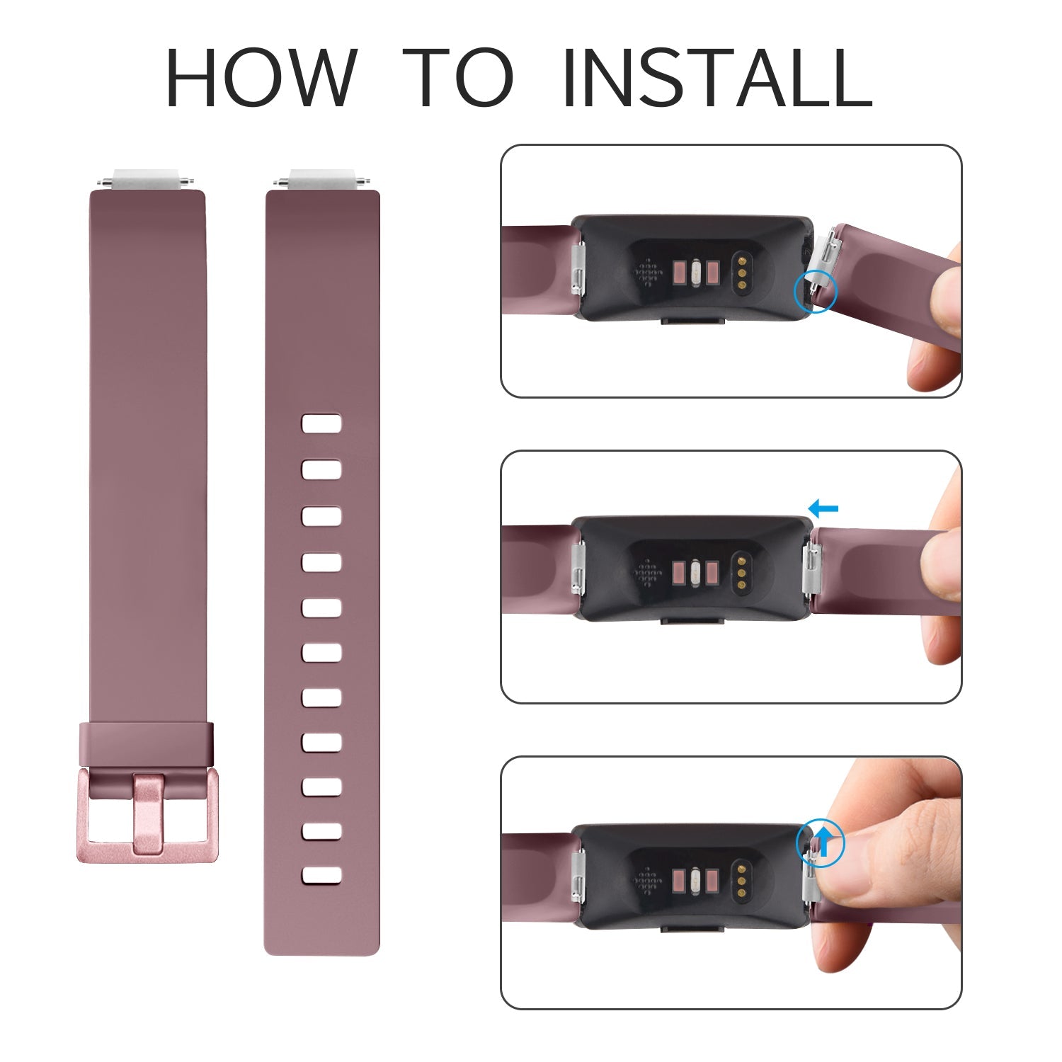 Silicone Strap for Fitbit Inspire (available in 21 colours) Habicare