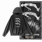 G09 Creative Graphic Acid-Washed Black Hoodie