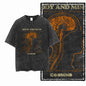 G22 Exclusive Vintage Streetwear Cotton Men's COOLMIND Graphic T-shirt | Acid Washed Big Size Cool O-neck Men's Tee Tshirt
