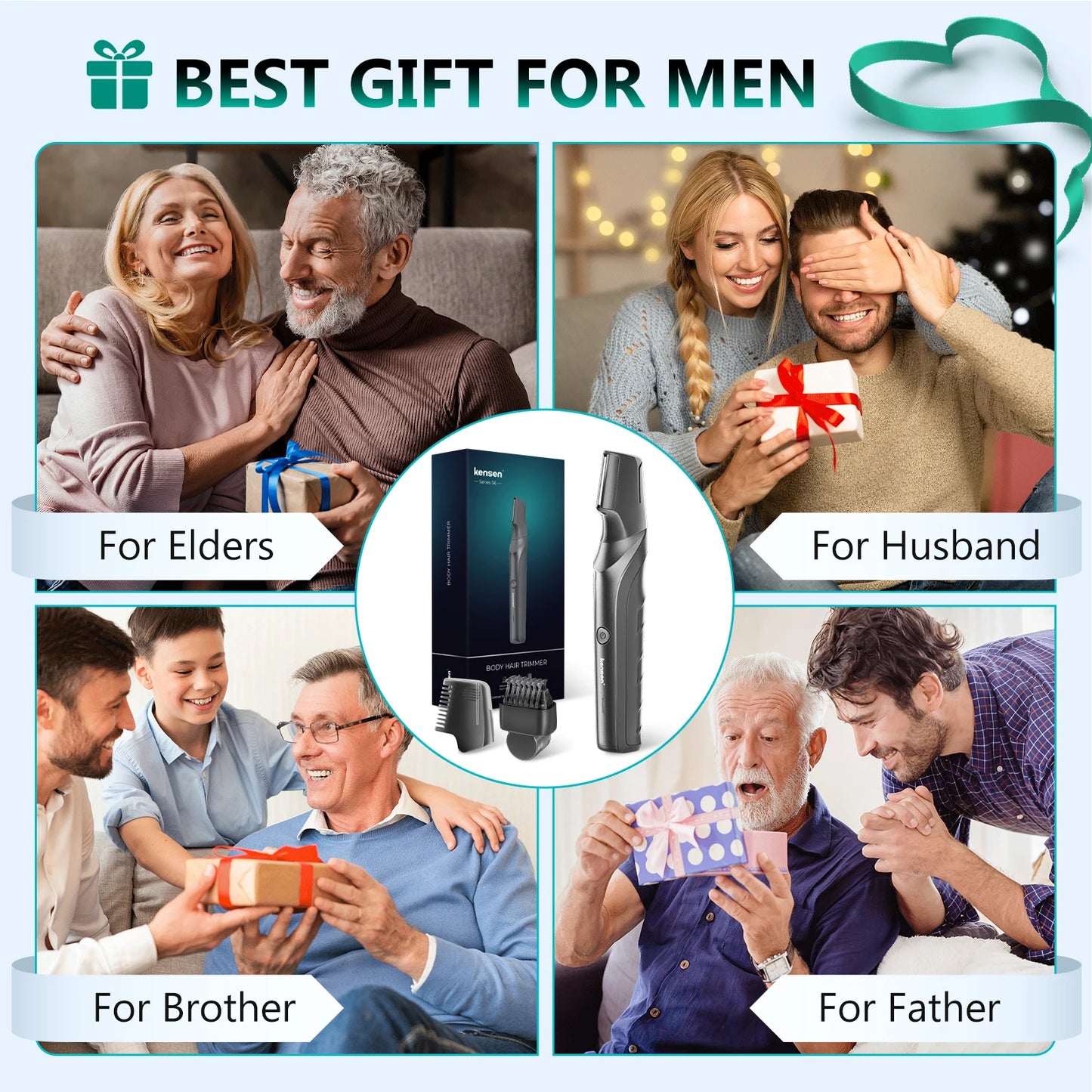 Kensen S6 Electric Hair Trimmer for Men Body Groomer Clipper