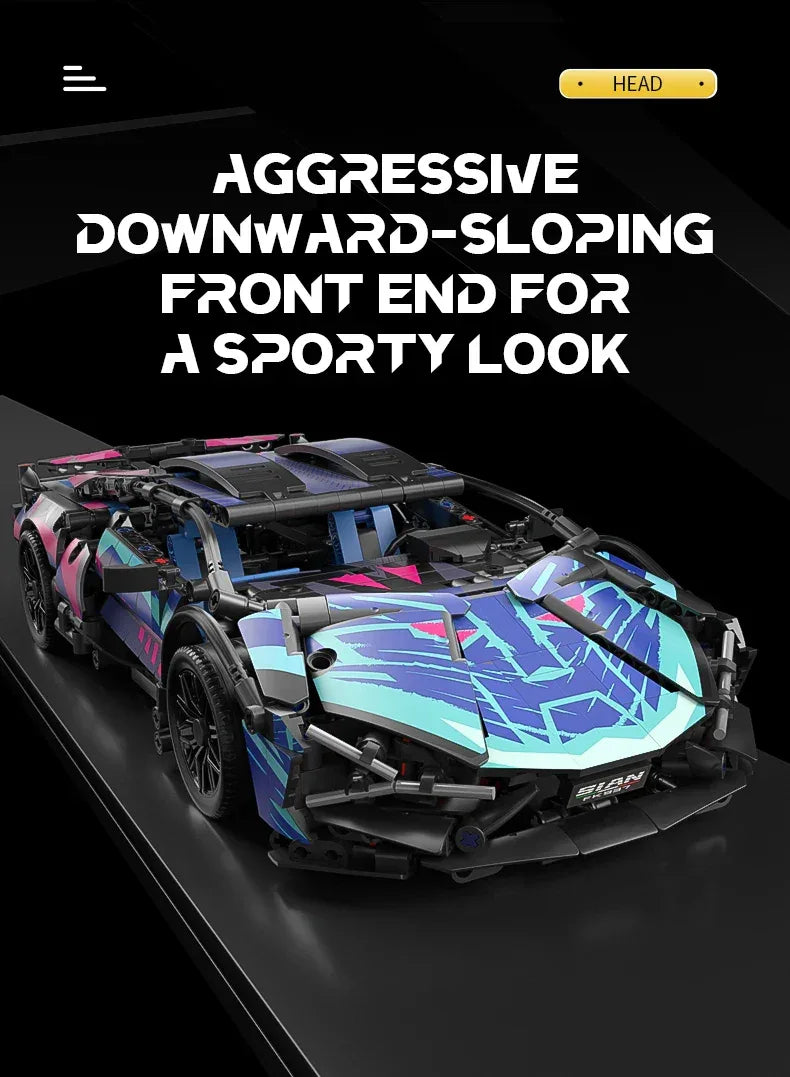 TOYLINX 1:14 Technical Building Blocks Racing Car Model - ShopHub