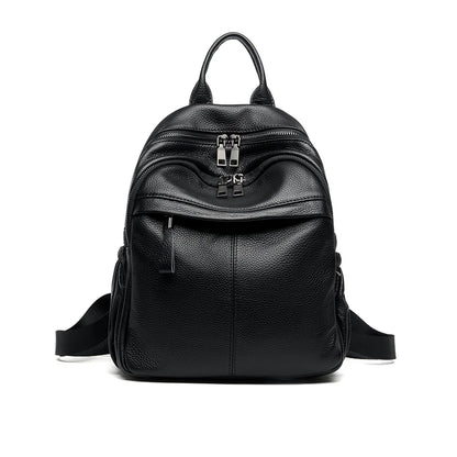 ZOOLER First Layer Genuine Leather Women Leather Backpack Black Travel Computer School Bags College Girl Hot#SC1728