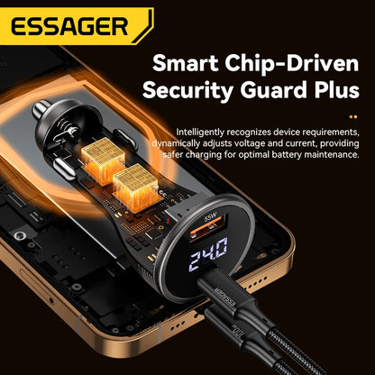 Essager 100W USB C Car Charger