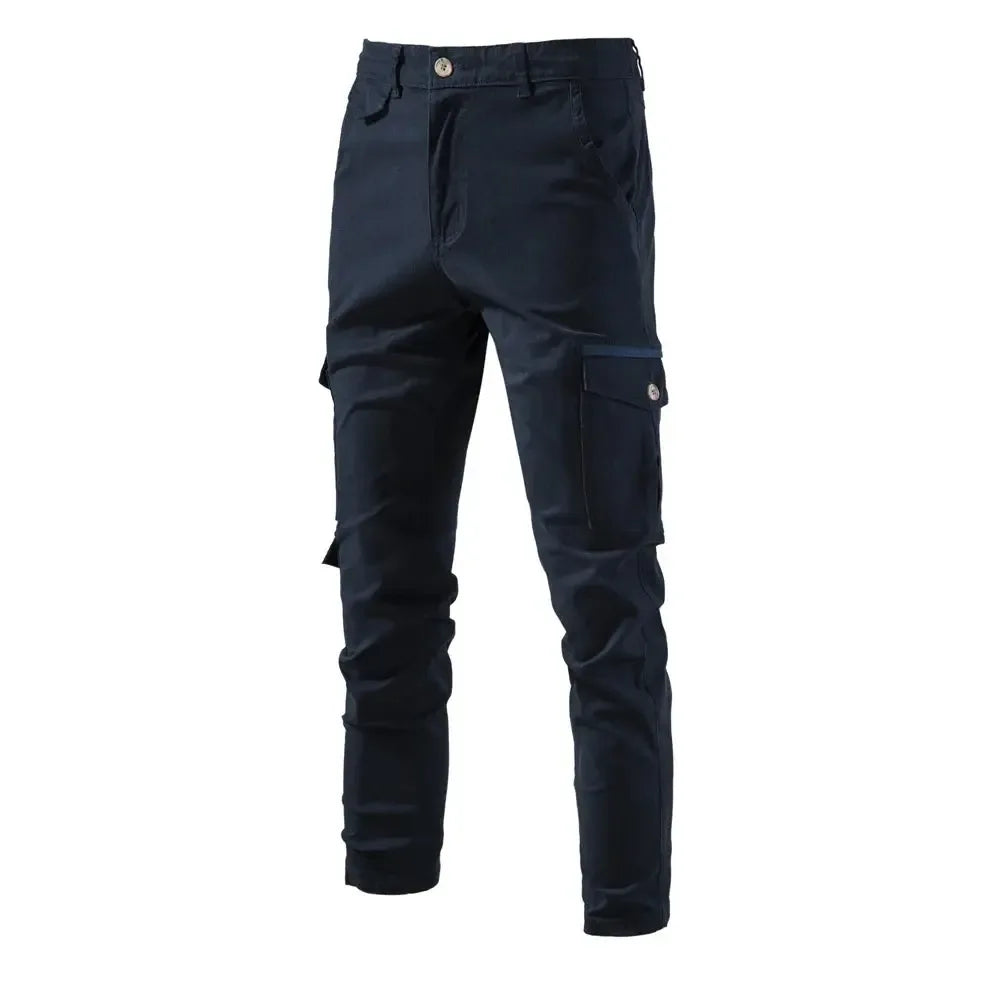 AIOPESON 100% Cotton Men's Cargo Trousers - ShopHub