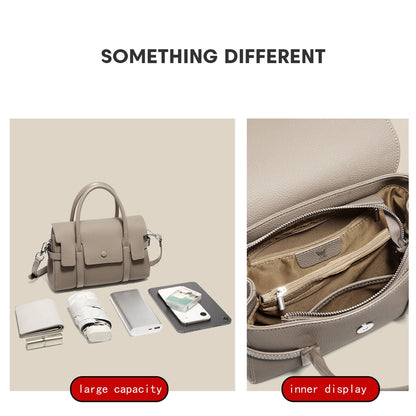 FOXER Retro Luxury Top-handle Bag for Women Genuine Leather Laies Shoulder Bag Female Crossbody Handbag Work Purse 2026 New