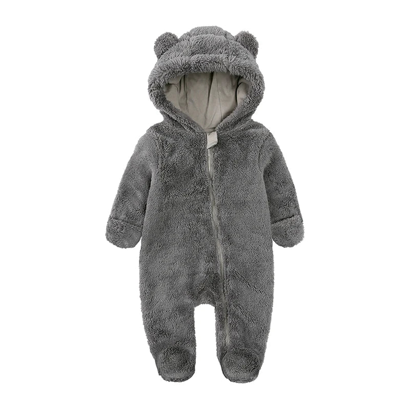 Kids Tales Cosy Cub Cotton-Lined Hooded Baby Romper