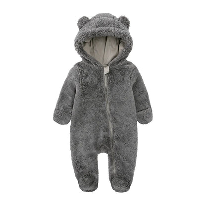 Kids Tales Cosy Cub Cotton-Lined Hooded Baby Romper